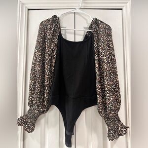 Floral bodysuit